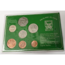 FALKLANDS ISLANDS 1980 - 1983 . MINT SETS . CHOICE UNCIRCULATED